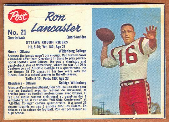 21 Ron Lancaster